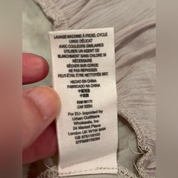 Free People Moonlight Bay mini dress | blue & white paisley print | size 8 - Picture 13 of 15